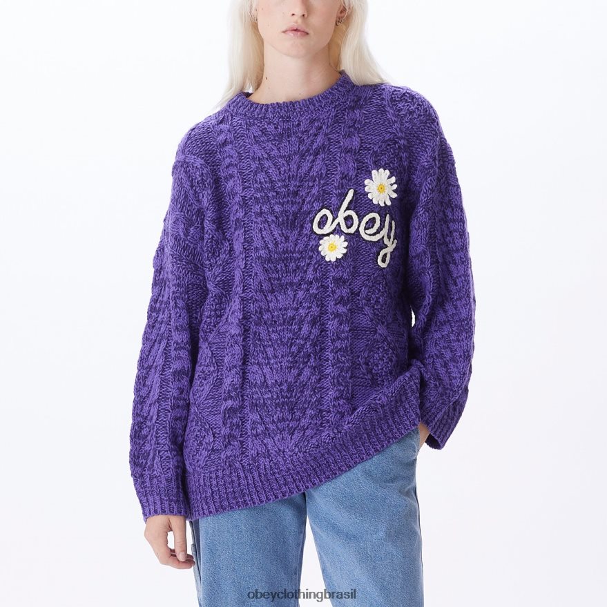 roupas br OBEY mulheres suéter flora Flor da Paixão J22J4V671
