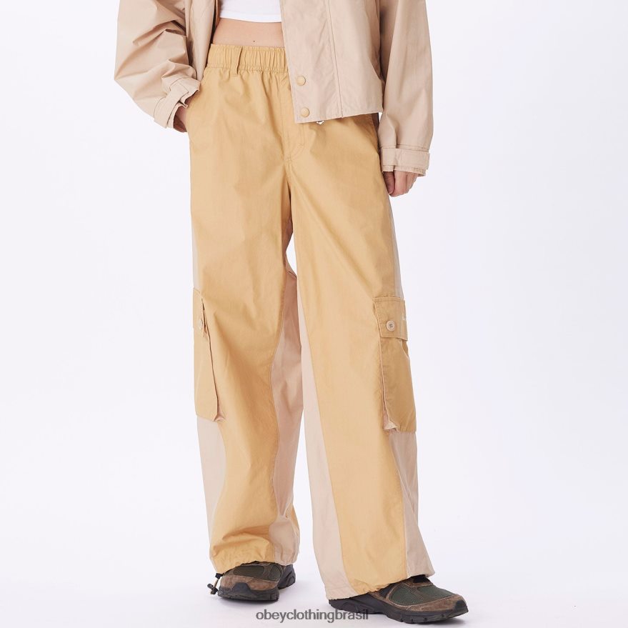 roupas br OBEY mulheres calça cargo dylan creme irlandês J22J4V698