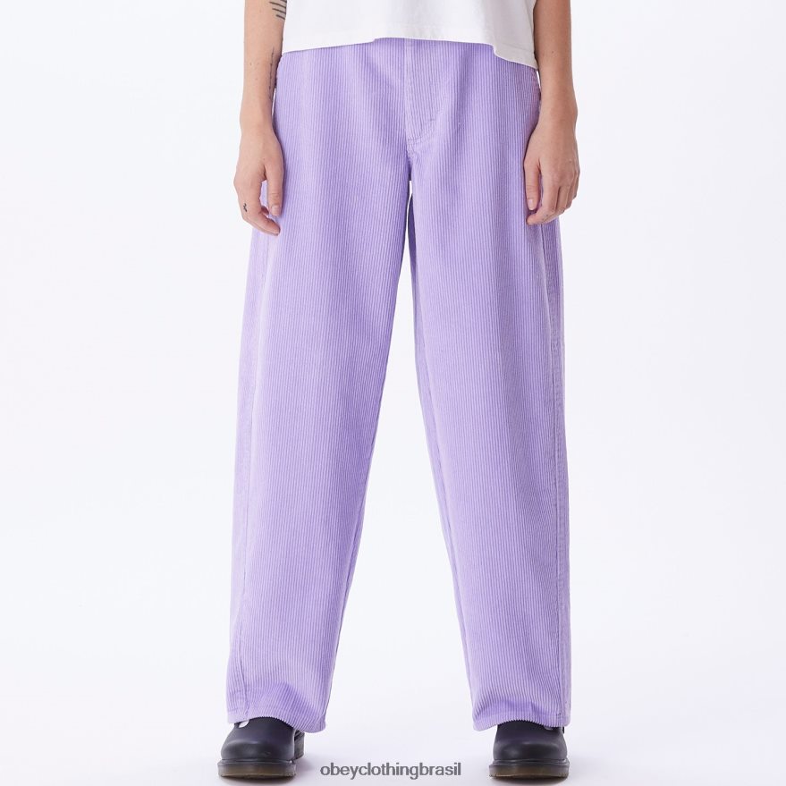 roupas br OBEY mulheres calça de cordão grande donna Rosa Púrpura J22J4V669