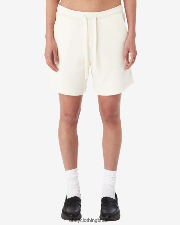 roupas br OBEY mulheres Terry curto cru J22J4V546