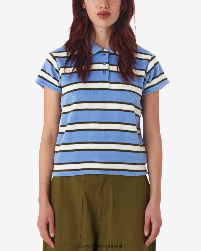 roupas br OBEY mulheres polo listrada sol hortênsia multi J22J4V573