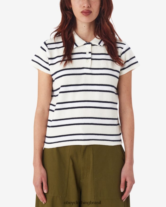 roupas br OBEY mulheres polo listrada sol multi cru J22J4V574