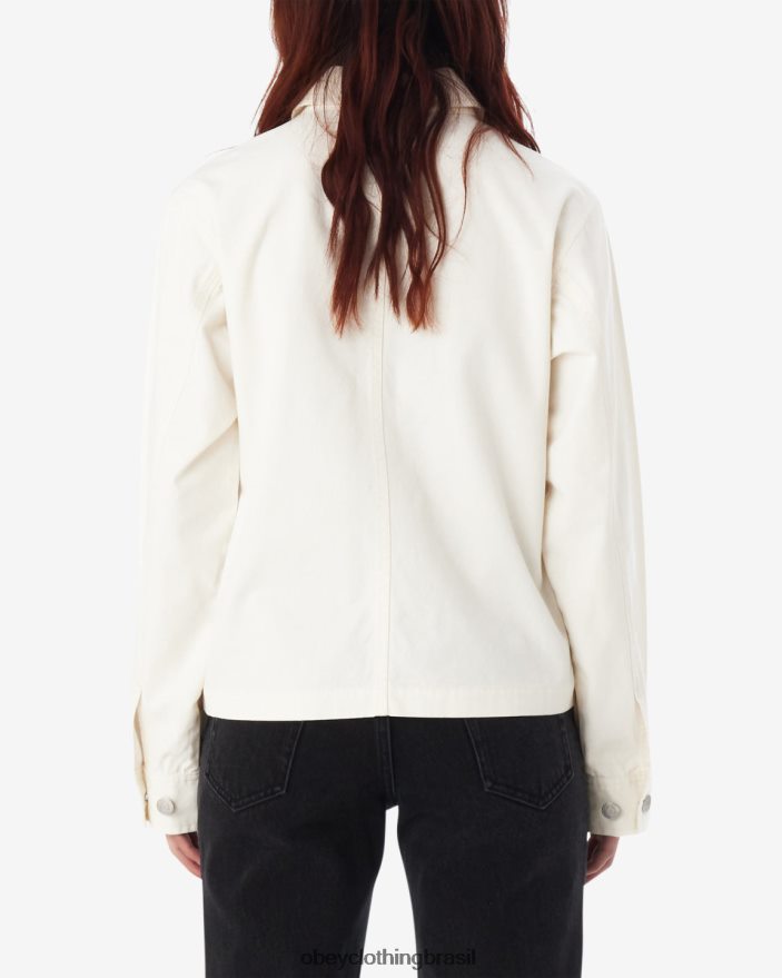 roupas br OBEY mulheres jaqueta rosa sussurrar branco J22J4V597
