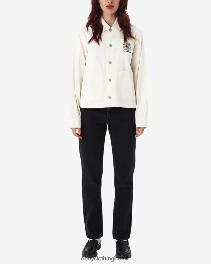 roupas br OBEY mulheres jaqueta rosa sussurrar branco J22J4V597