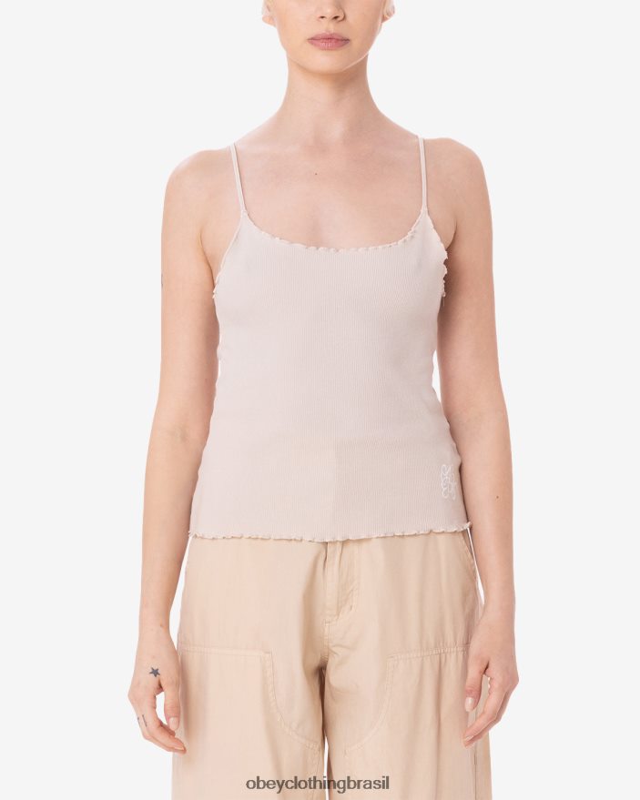 roupas br OBEY mulheres rabiscar tanque drey quadrado argila J22J4V604
