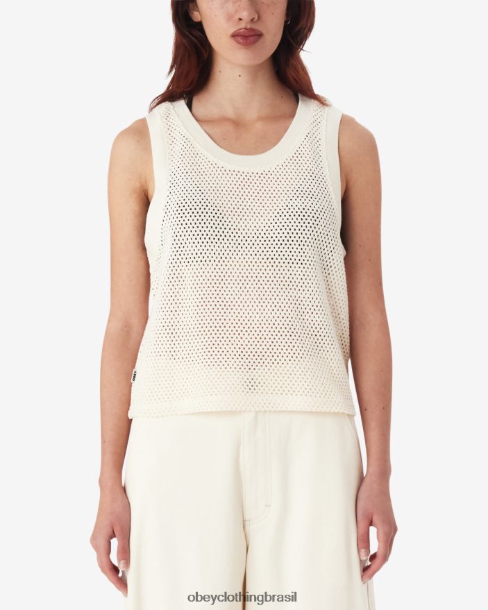 roupas br OBEY mulheres tanque de malha hudson cru J22J4V560